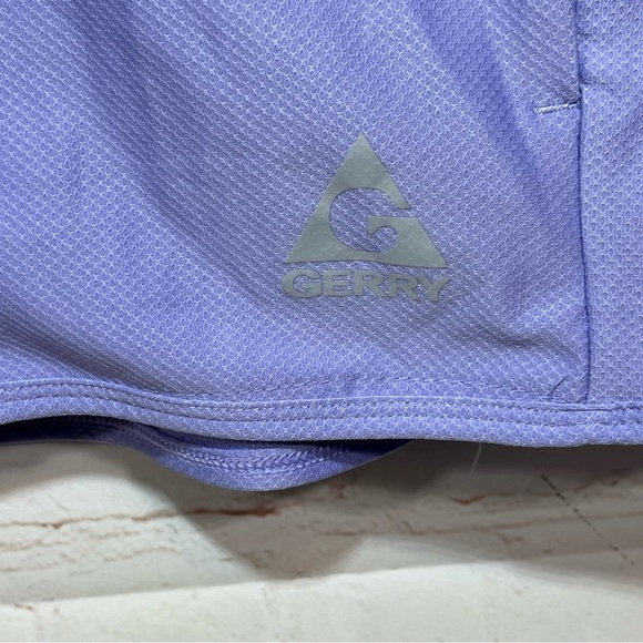 GERRY Full Zip Hoodie Jacket Womens Medium Purple Active Stretch Thumb Holes - Picture 6 of 10